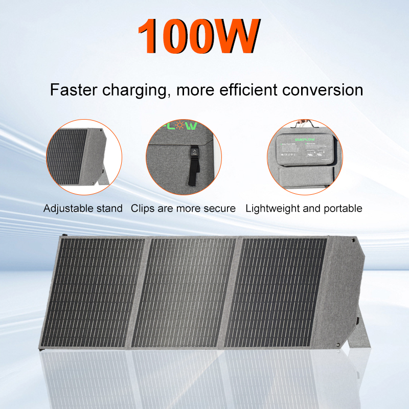 100W Foldable Solar Panel SP10 - Solar Emergency Charger ulasan dan harga