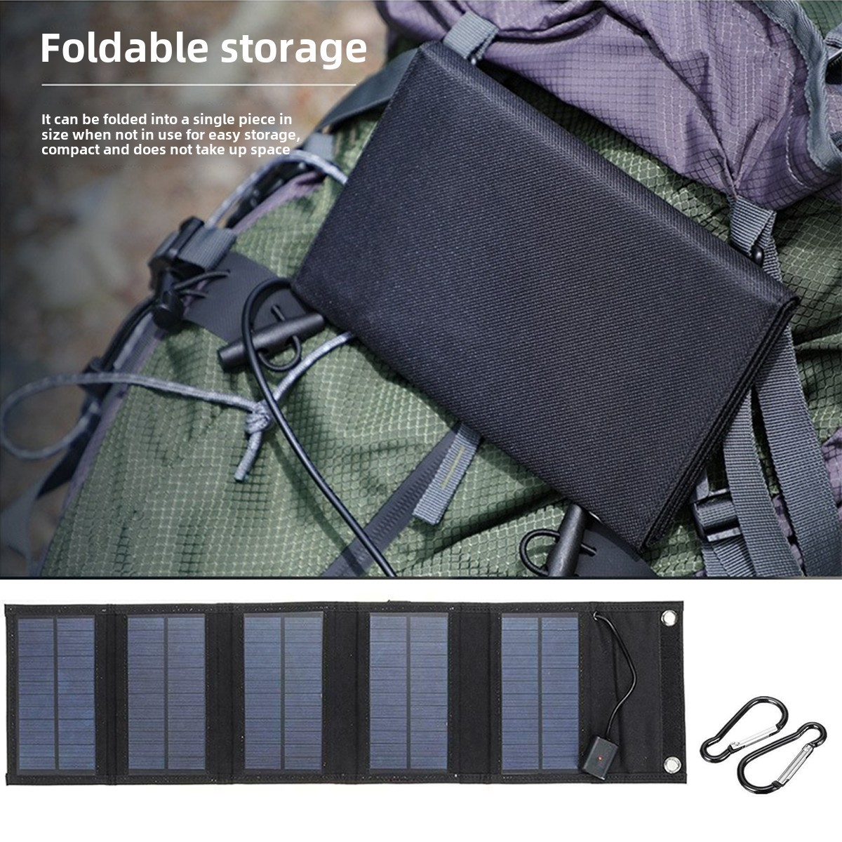 Backpack Carry Foldable Waterp - Solar Emergency Charger ulasan dan harga