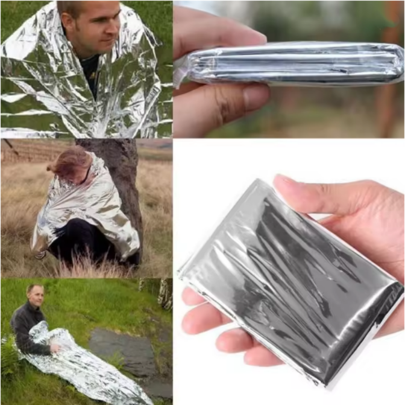 Reflective Mylar Heat Retentio - Survival Blanket Reflective ulasan dan harga