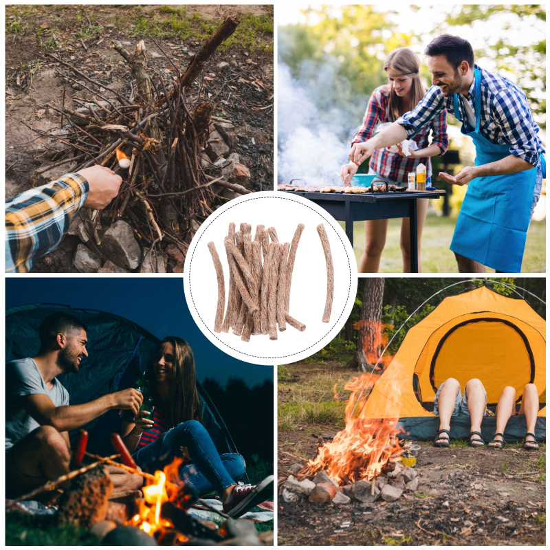 10Pcs Survival Wick Hemp Cord  - Fire Starting Kit ulasan dan harga