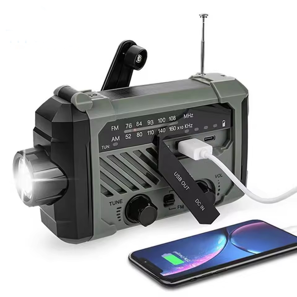 Emergency Solar Radio with Han - Solar Emergency Charger ulasan dan harga