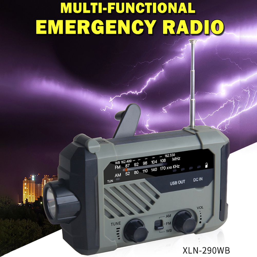Emergency Solar Radio with Han - Solar Emergency Charger ulasan dan harga