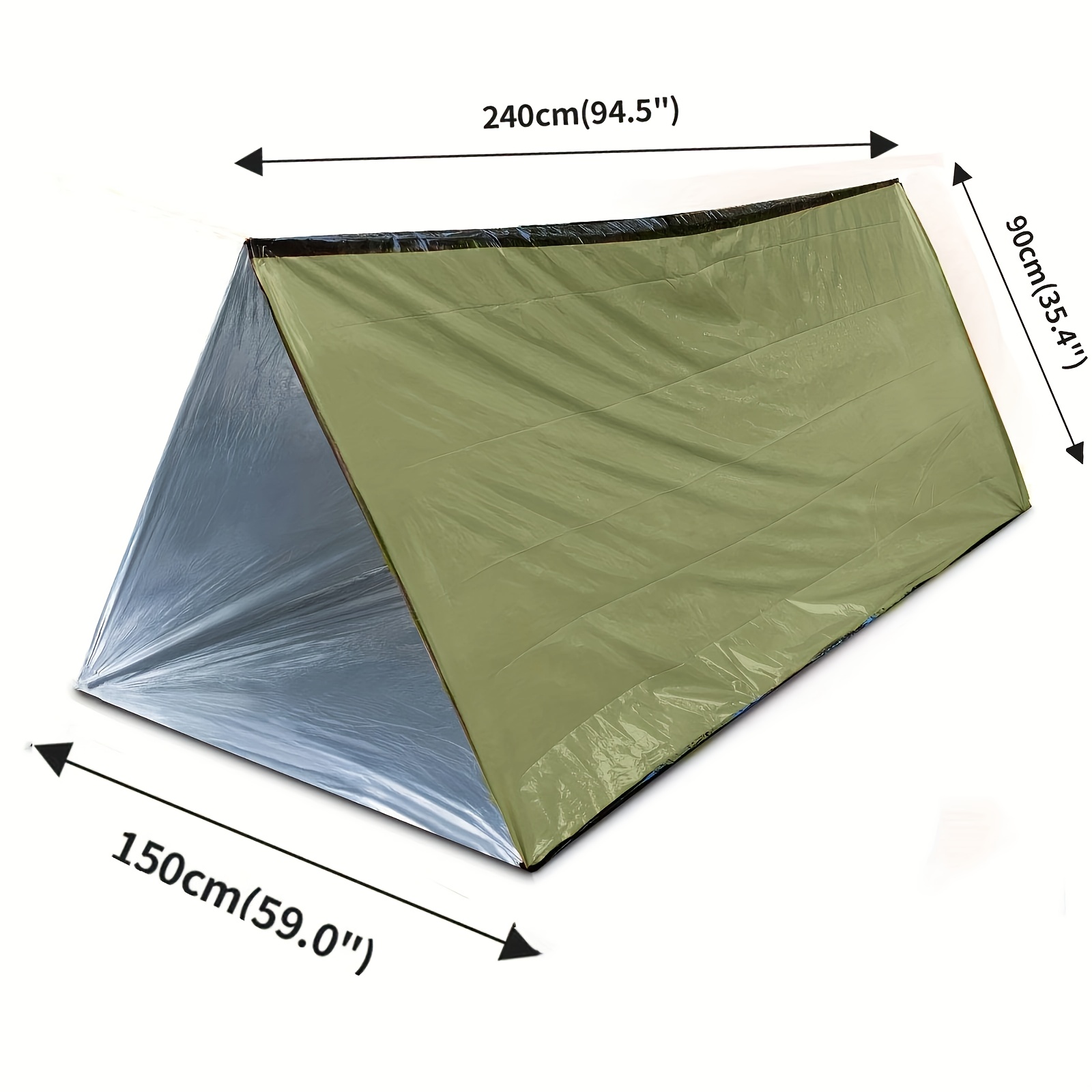 2Pcs Reflective Mylar Tent Lig - Emergency Mylar Tent ulasan dan harga