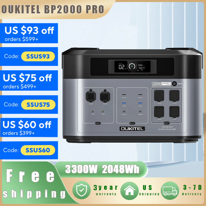 OUKITEL BP2000 PRO Portable Po - Solar Emergency Charger ulasan dan harga