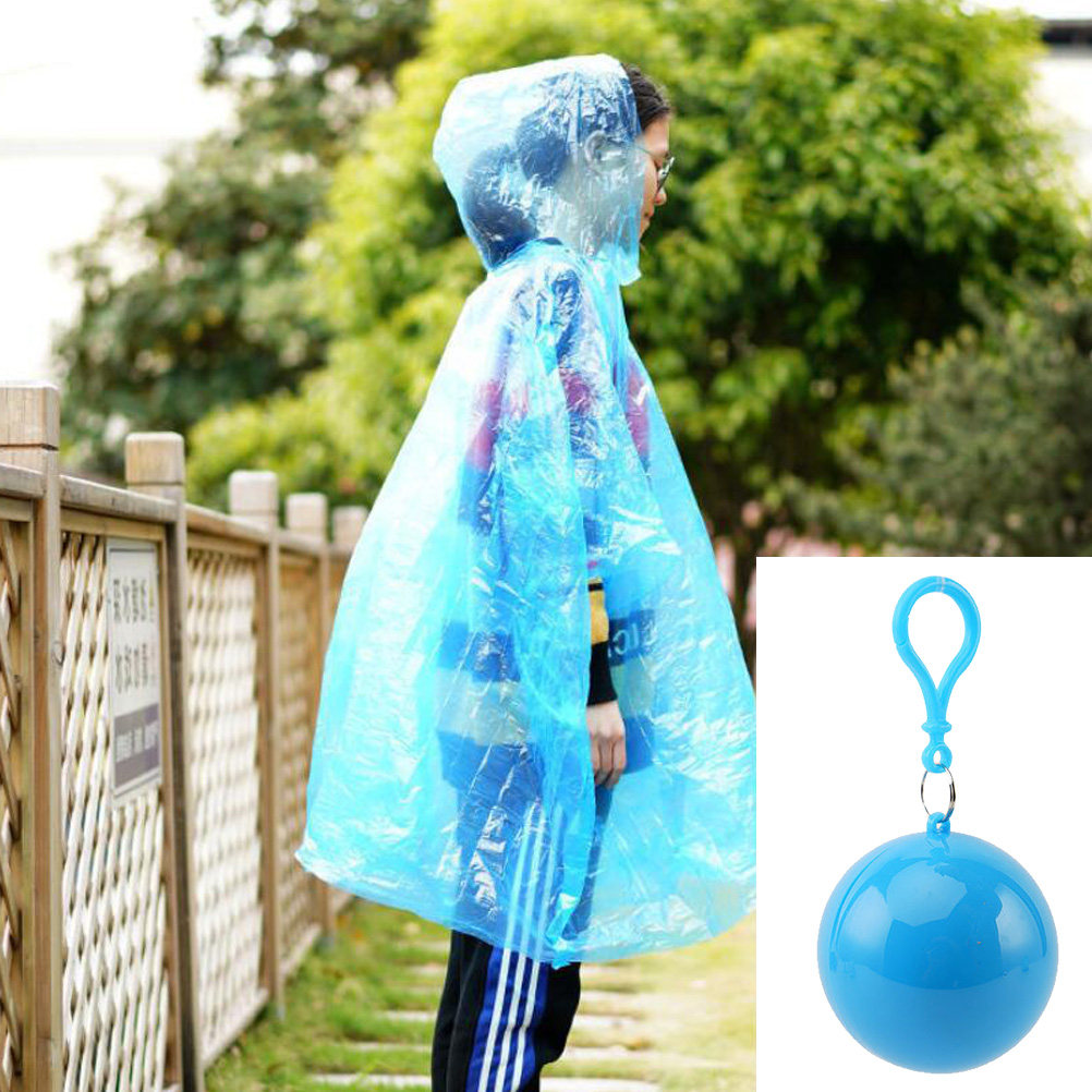 4Pcs Portable Waterproof Rain  - Emergency Poncho Rain ulasan dan harga