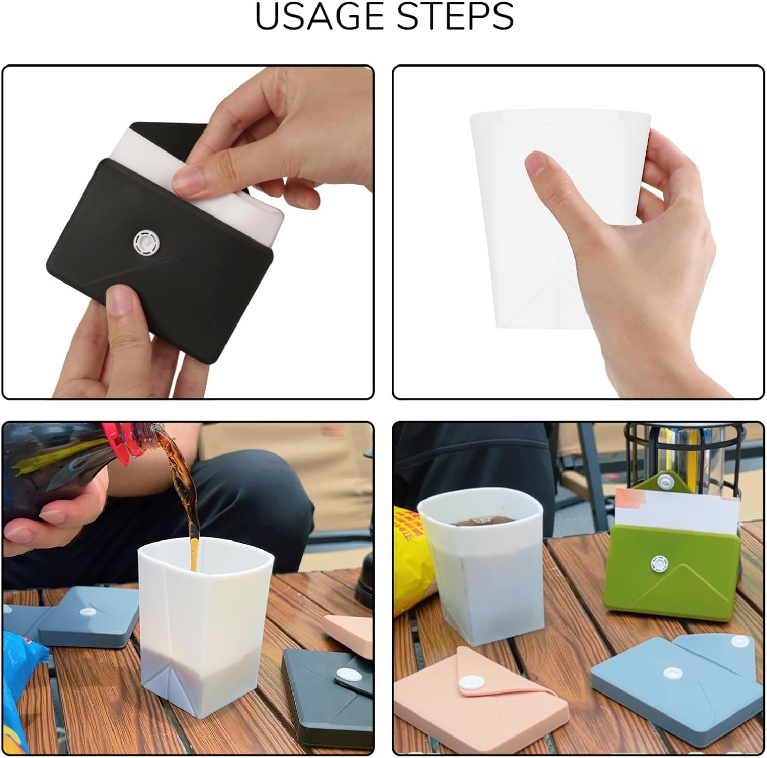 Silicone Collapsible Travel Cu - Water Bag Collapsible ulasan dan harga