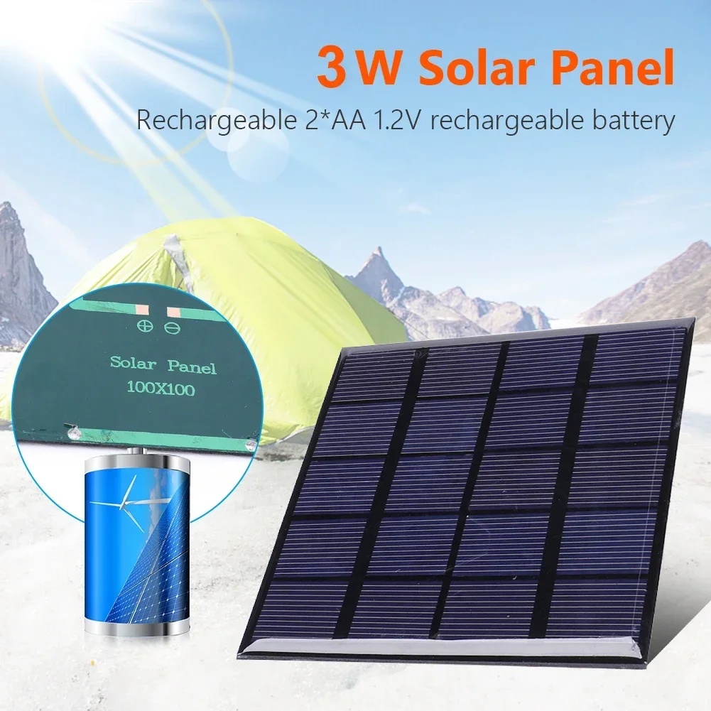 Solar Panel 3W 5V Solar Board  - Solar Emergency Charger ulasan dan harga