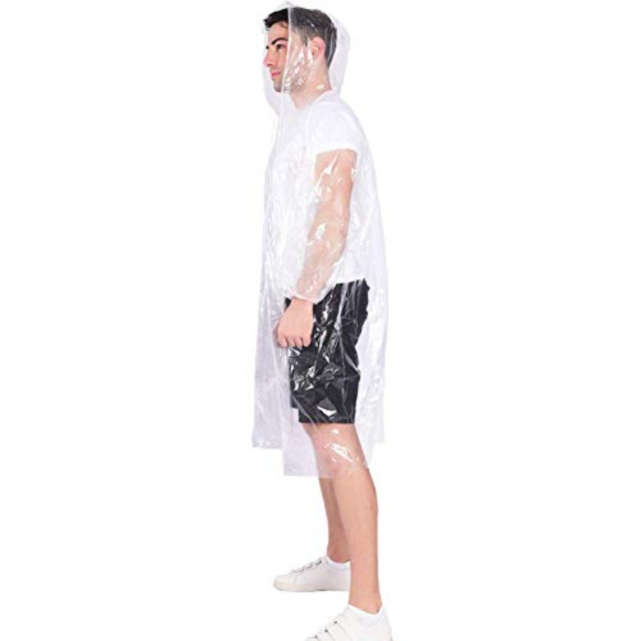 Rain Ponchos, with Drawstring  - Emergency Poncho Rain ulasan dan harga
